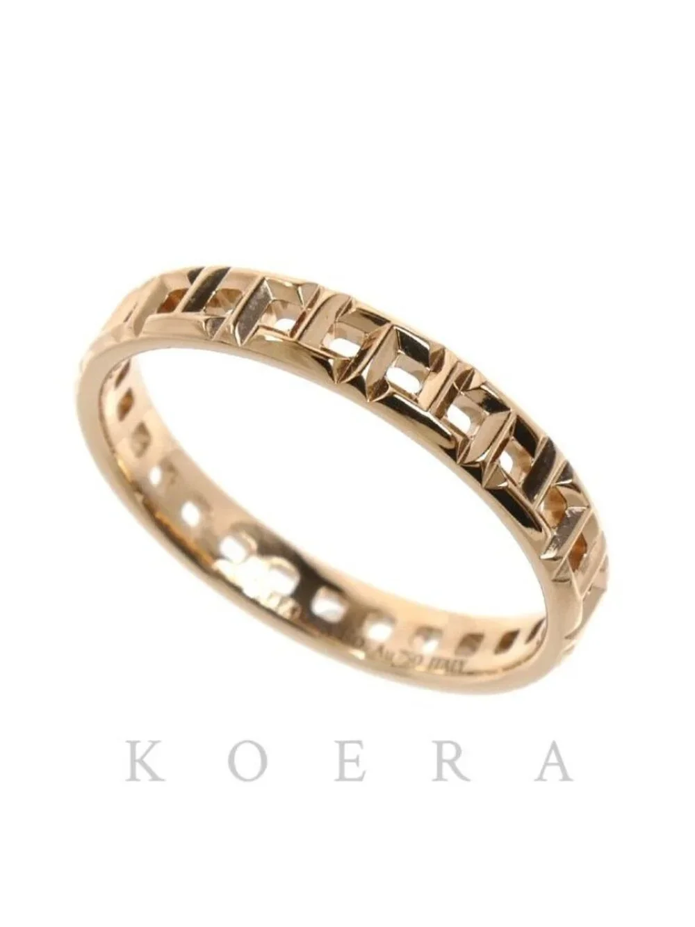 Tiffany & Co 18k Pink Gold T True Narrow Ring
